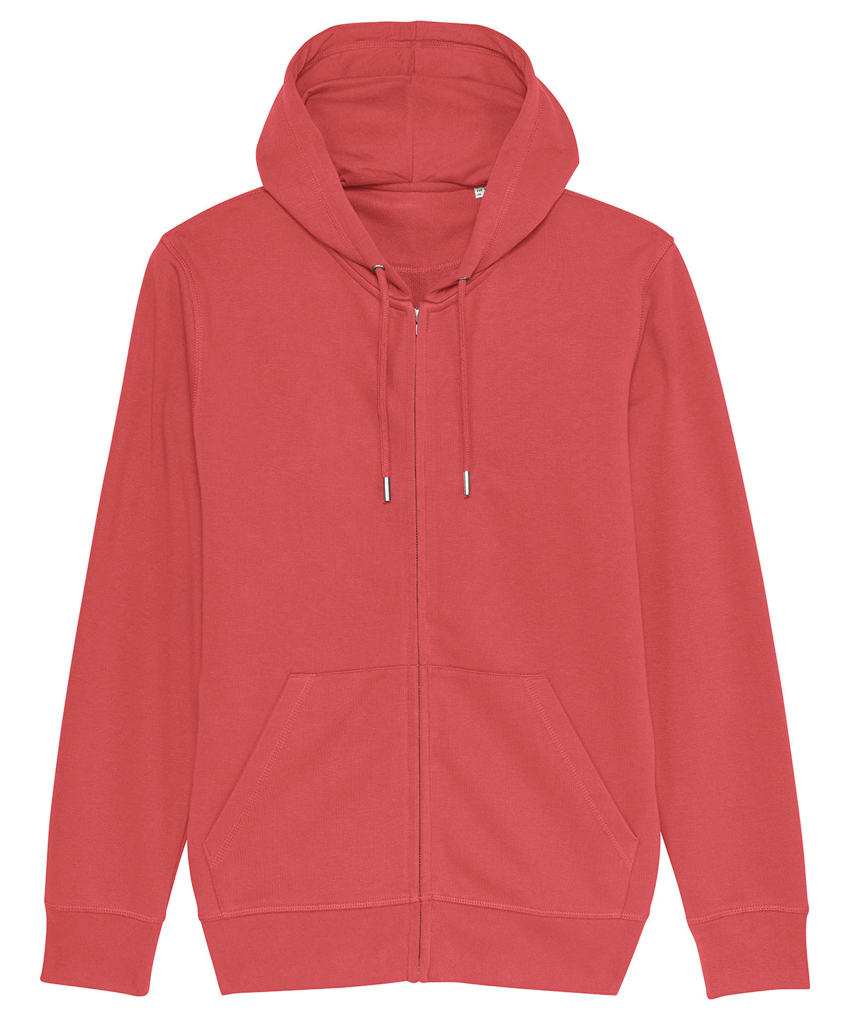 Carmine Red - Unisex Connector essential zip-thru hoodie sweatshirt (STSU820) - GarmentEmbroidery