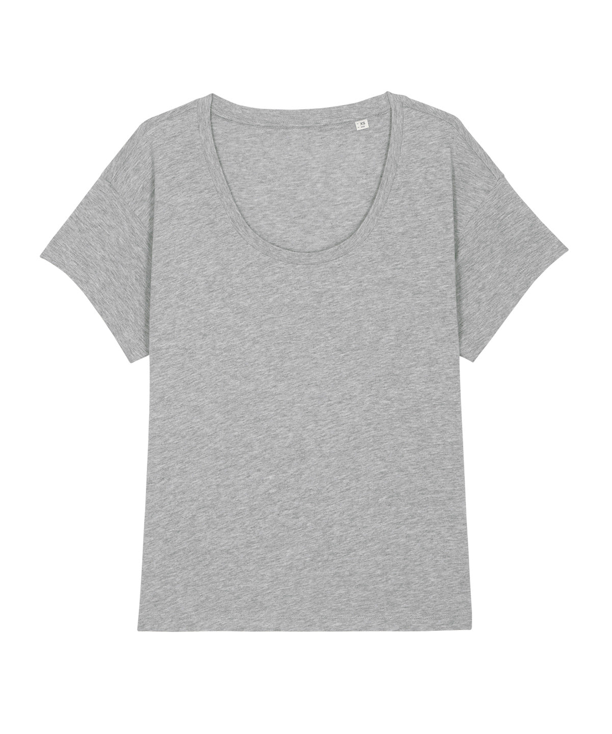 Heather Grey - Women's Stella Chiller scoop neck relaxed fit t-shirt (STTW036) - GarmentEmbroidery