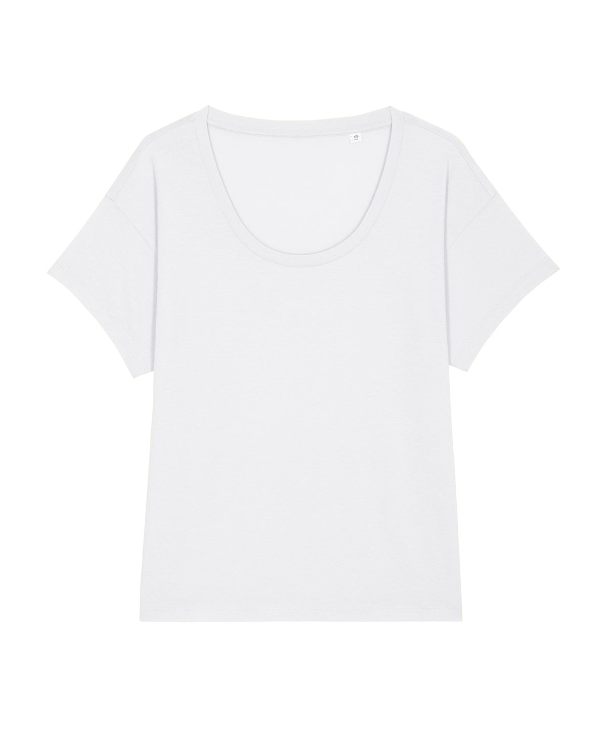 White - Women's Stella Chiller scoop neck relaxed fit t-shirt (STTW036) - GarmentEmbroidery