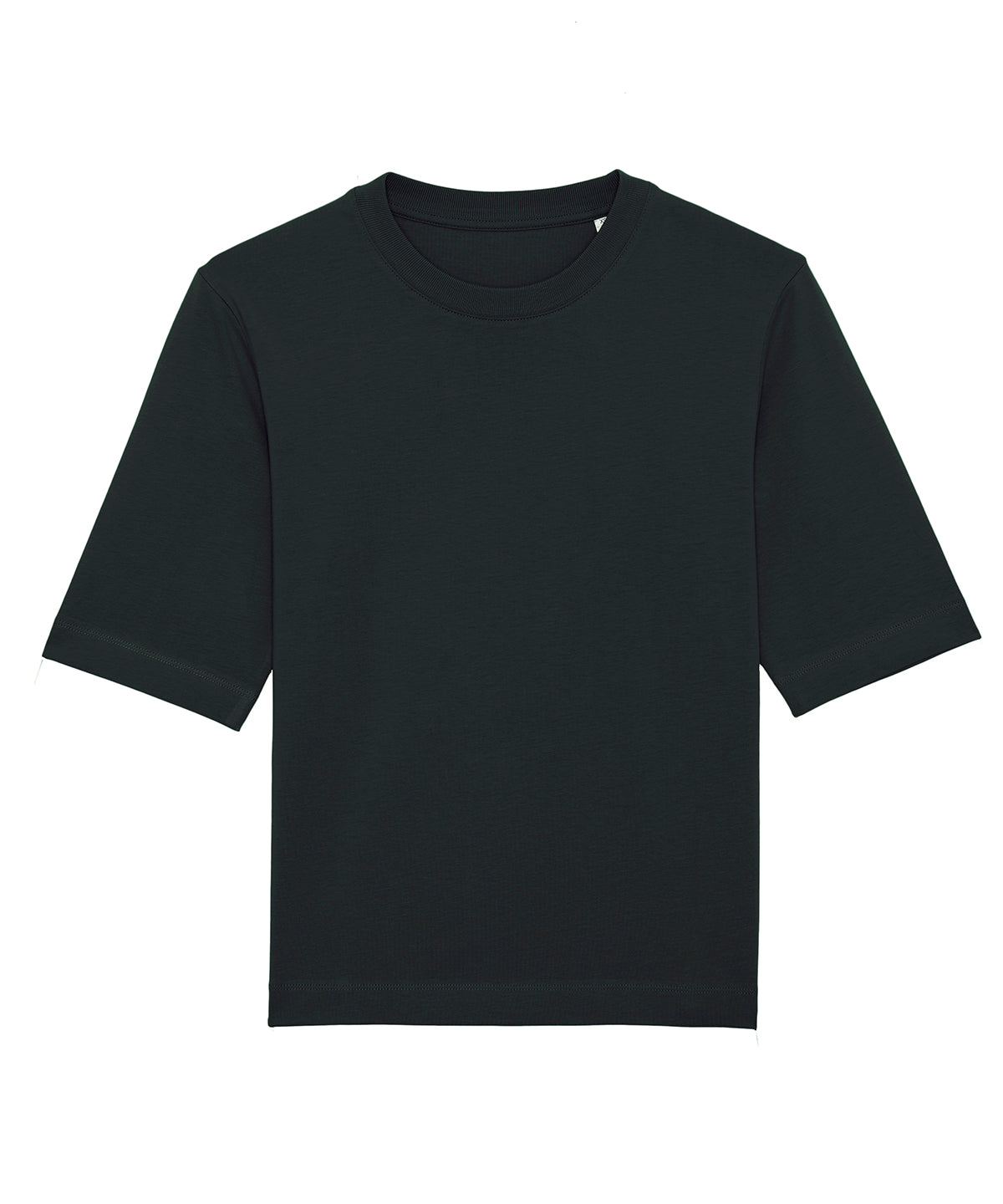 Black - Stella Fringer women's boxy heavy t-shirt (STTW054) - GarmentEmbroidery