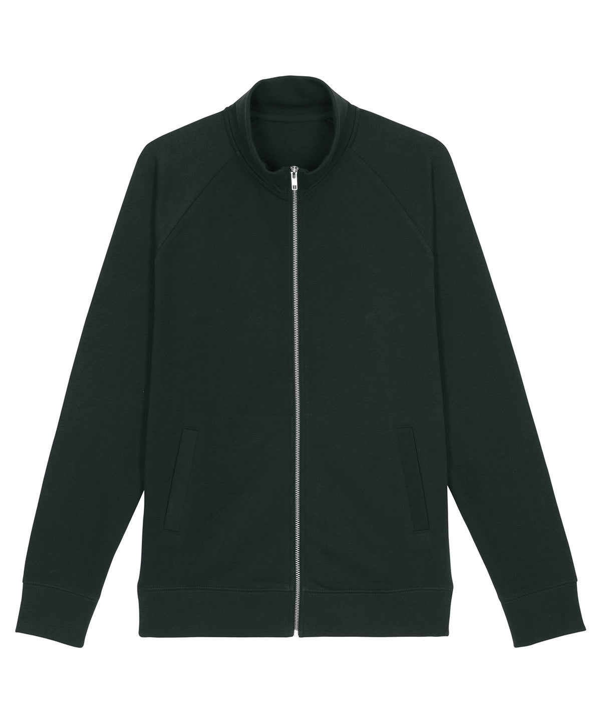 Black - Stanley Trailer men's brushed zip-through sweatshirt (STSM612) - GarmentEmbroidery