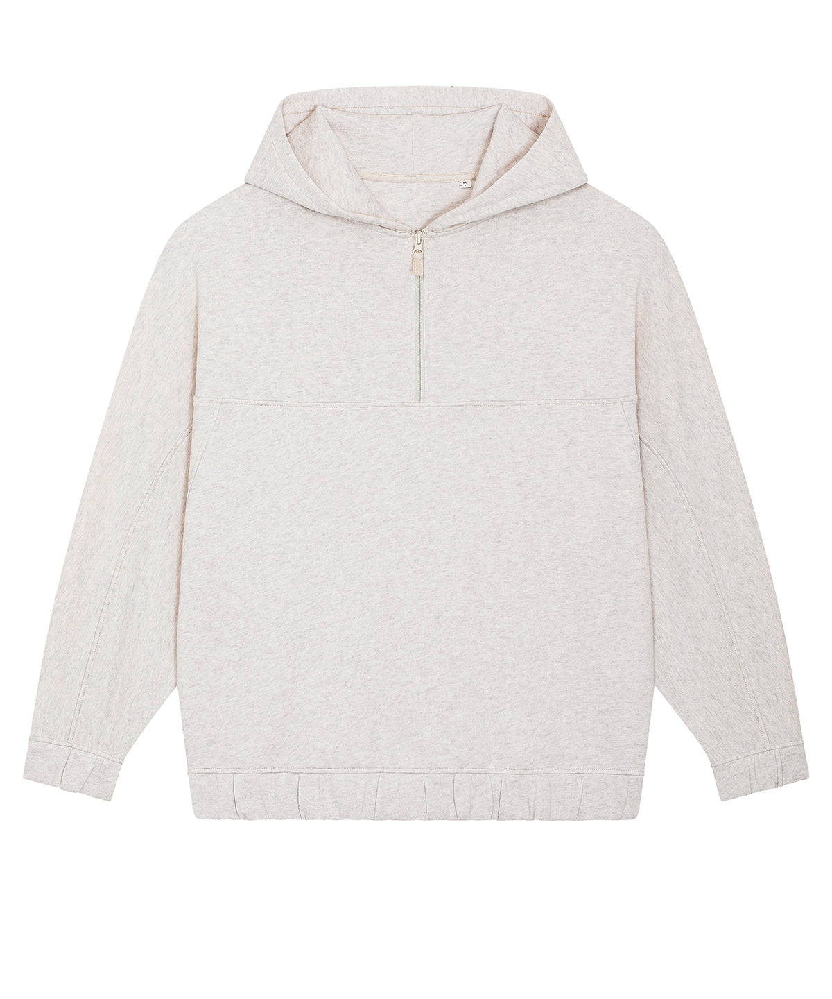 Cream Heather Grey - Globetrotter Wave Terry unisex oversized hoodie (STSU875) - GarmentEmbroidery