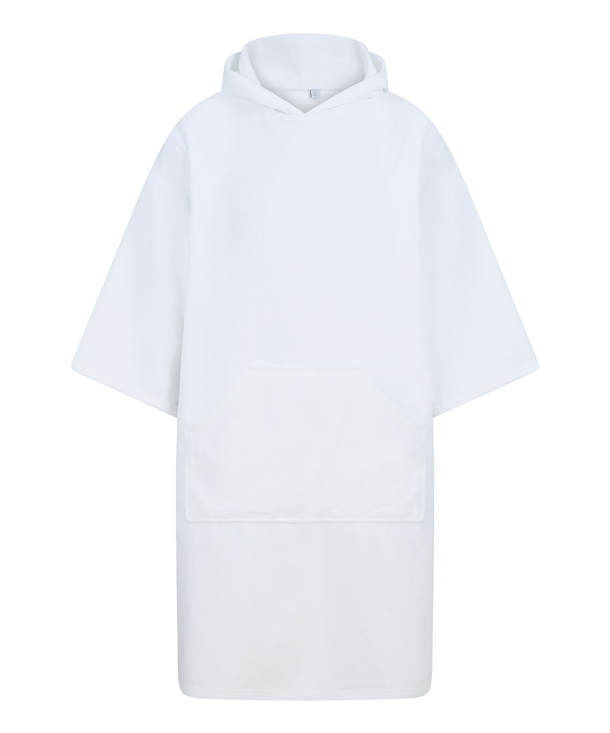 White - Adults poncho - GarmentEmbroidery