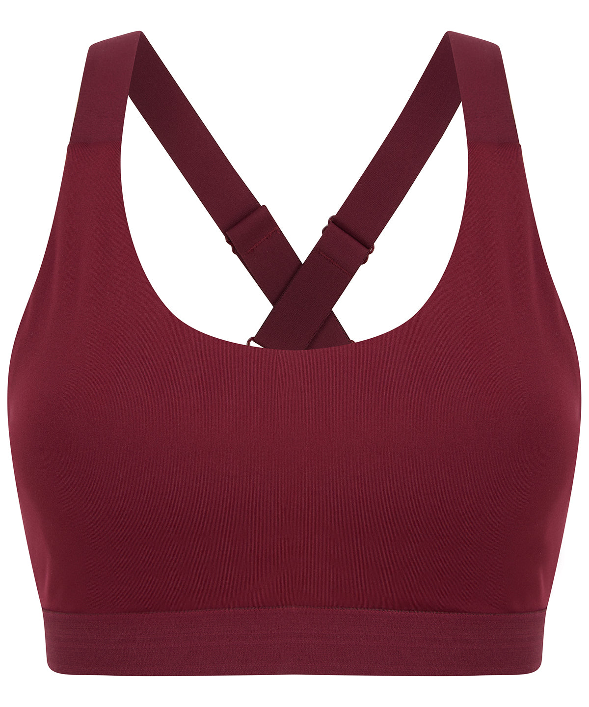 Deep Burgundy - Medium impact core bra - GarmentEmbroidery