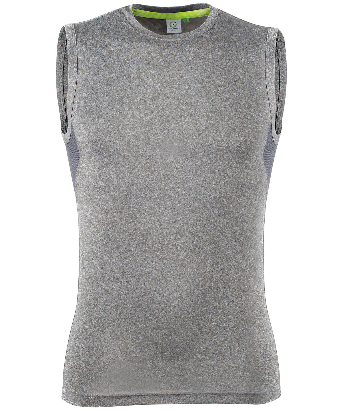 Grey Marl/Grey - Sleeveless t-shirt - GarmentEmbroidery