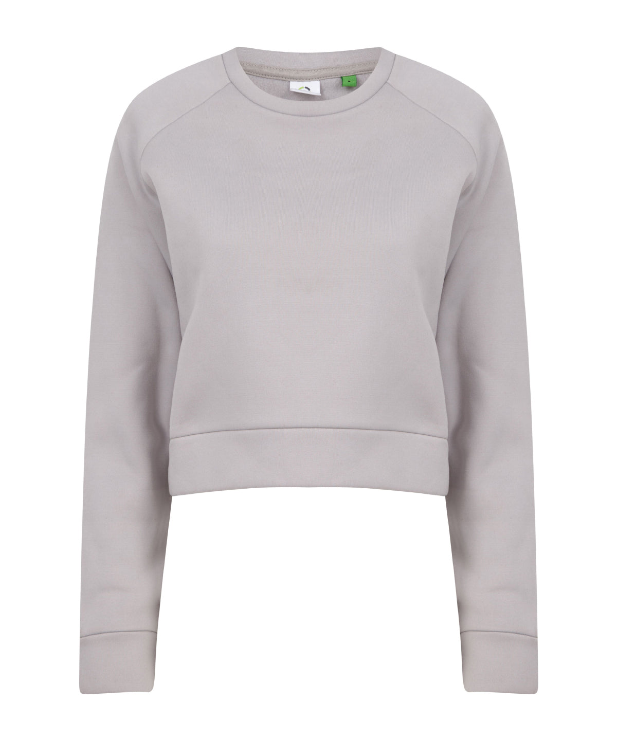 Light Grey - Women's cropped sweatshirt - GarmentEmbroidery