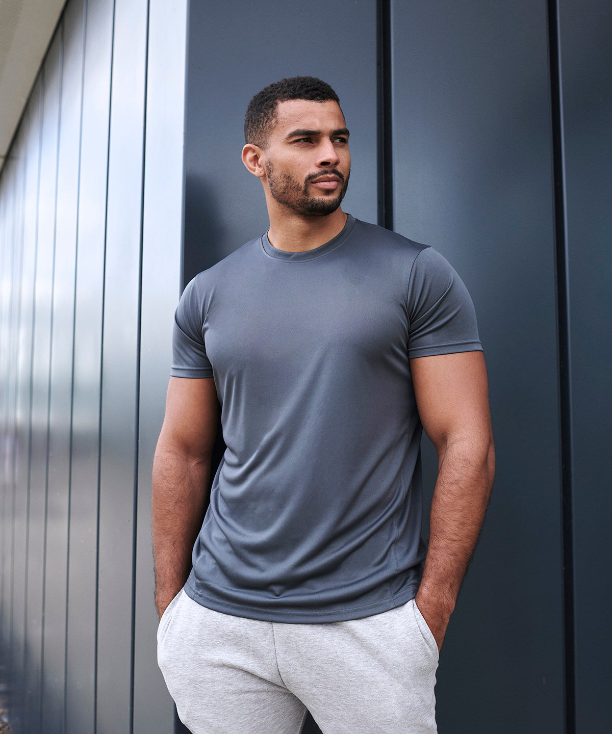 Black - Recycled performance T - GarmentEmbroidery