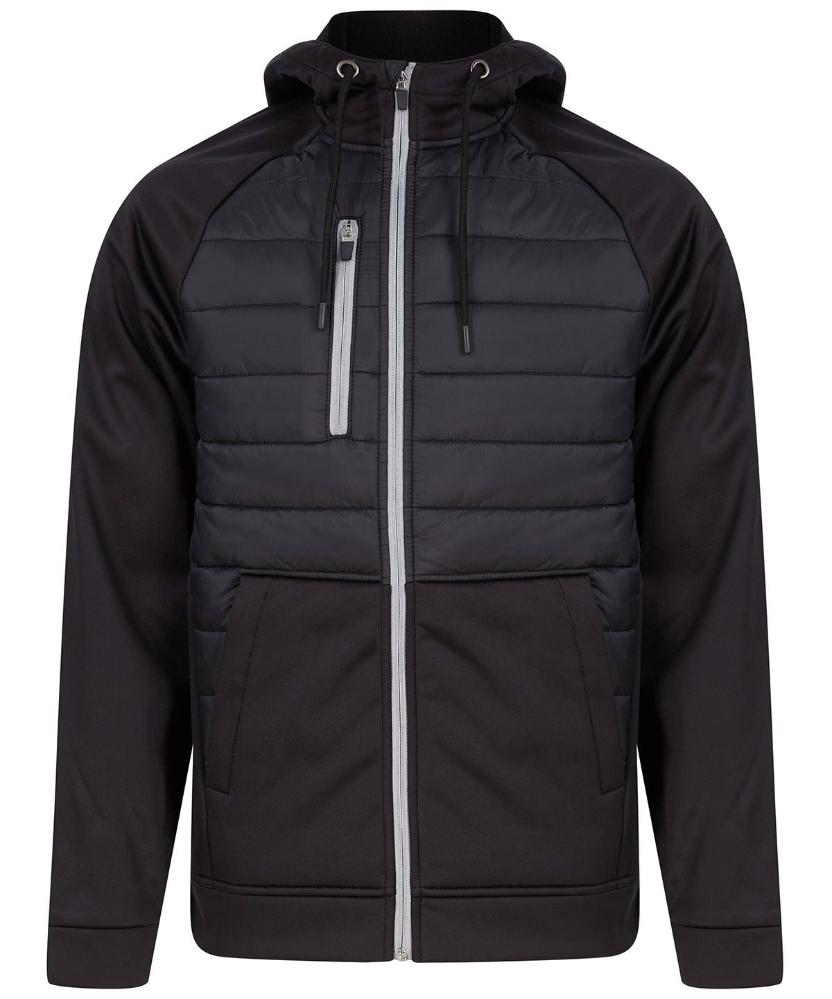 Black - Unisex padded sports jacket - GarmentEmbroidery