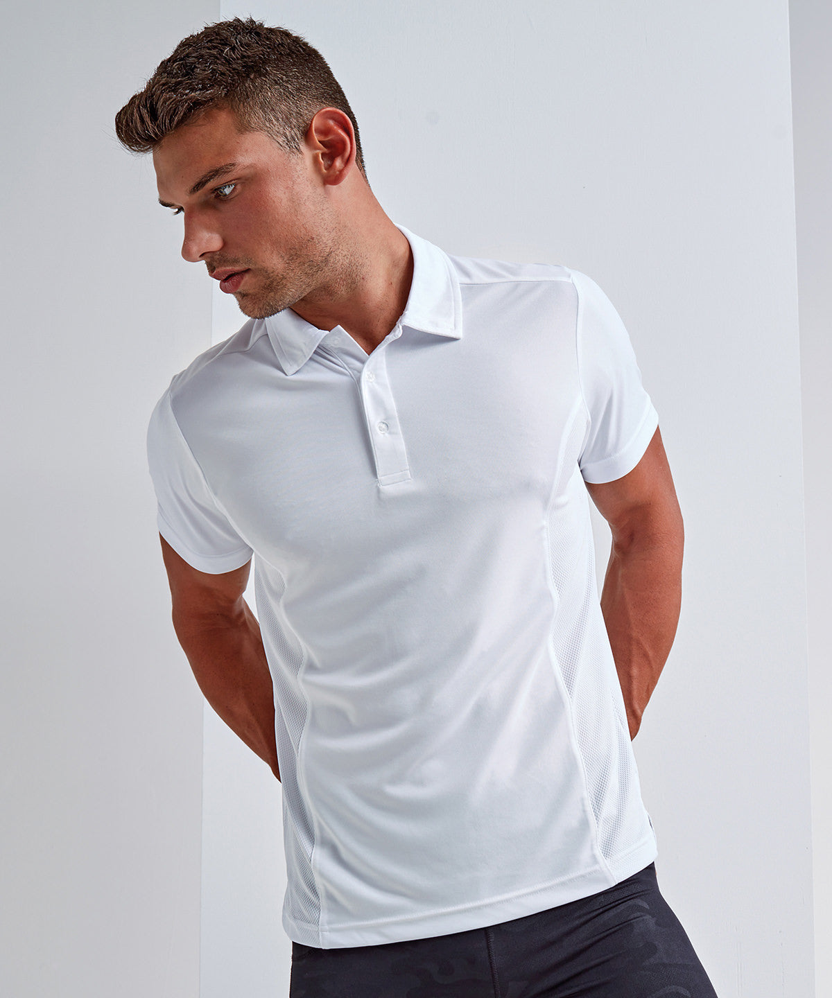 Black Melange - TriDri® panelled polo - GarmentEmbroidery