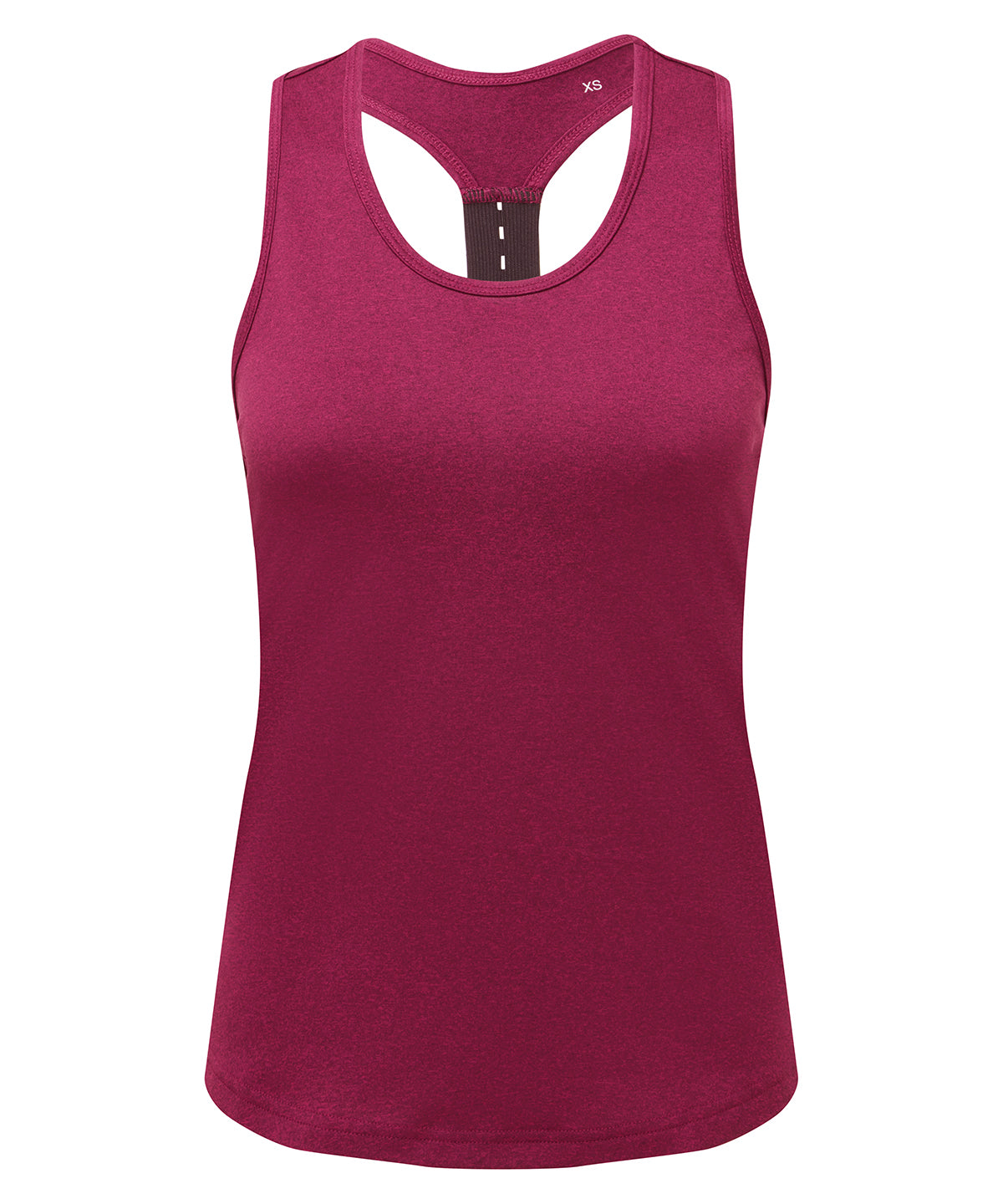Raspberry/Black Melange - Women's TriDri® performance strap back vest - GarmentEmbroidery
