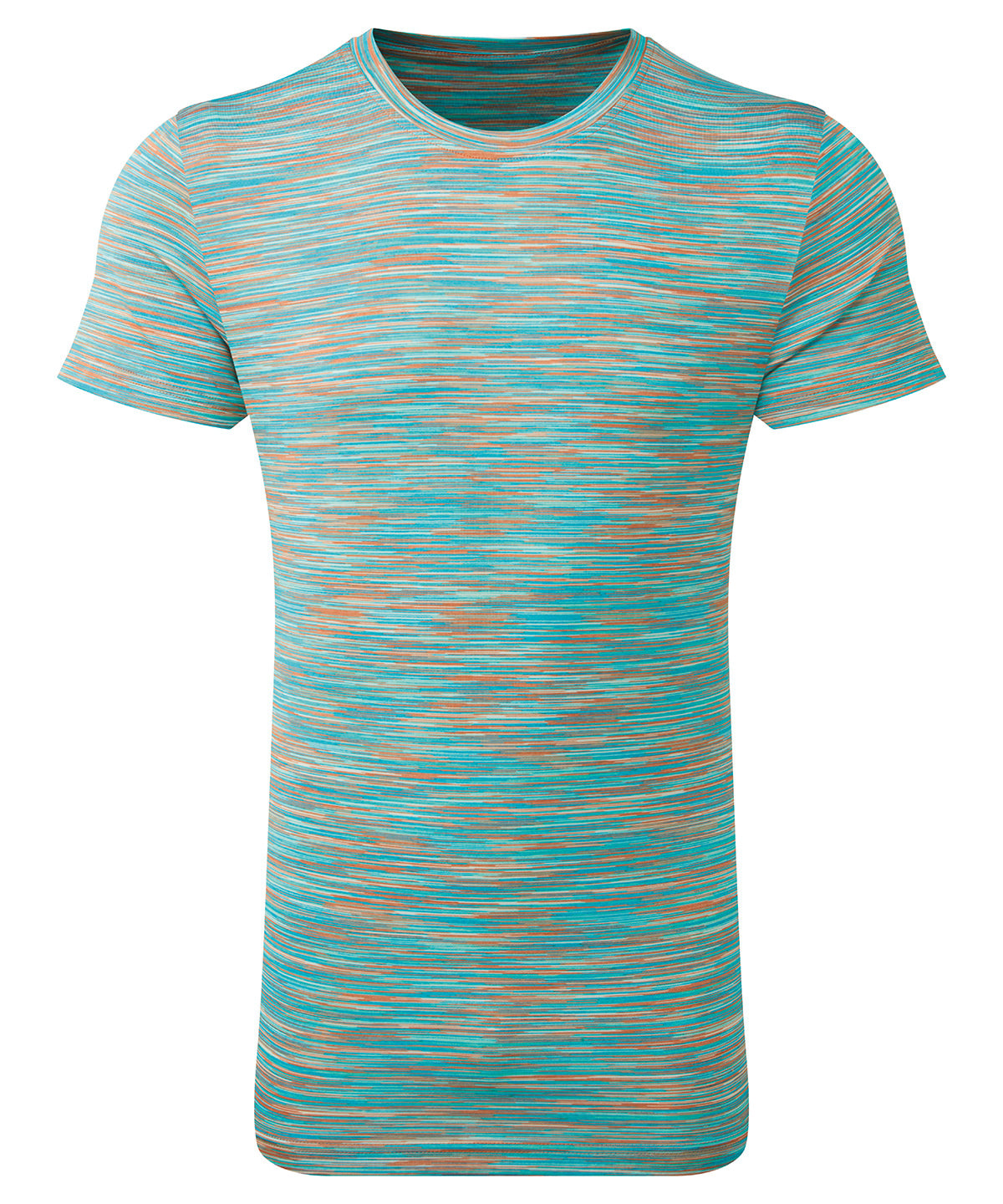 Orange/Mint - TriDri® space dye performance t-shirt - GarmentEmbroidery